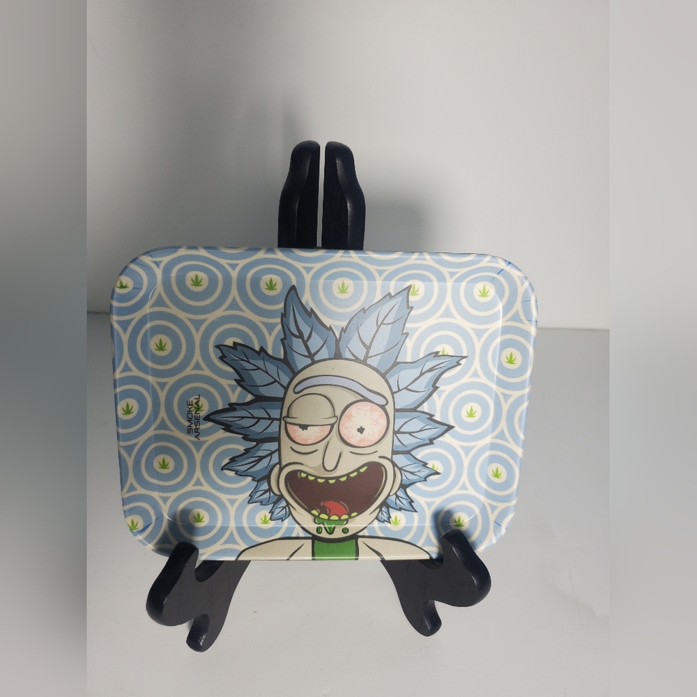 Rick and Morty Rolling Tray Approx 7 1/2 Inches by 6 Inches